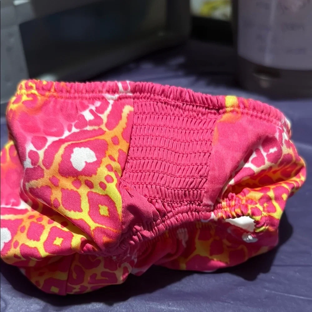 Playful Pink and Yellow Swim bottoms for Summer